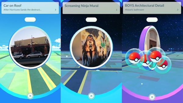 Pokémon Go is sending people to some really strange places. The game sometimes involves walking to “gyms” and “PokéStops," which are where Pokémon battle each other and where items are collected, respectively. 

Gyms and PokéStops are supposed to be linked to local landmarks. However, game creator Niantic imported these “landmarks” from an earlier game, Ingress, where those locations were created and tagged by players. Some spots were seemingly never reviewed before becoming an integral element of a game for children. Many of these sites are irrelevant, bizarre, or borderline offensive. Players are beginning to catalog them on Tumblr, Twitter, and Reddit's r/TheSilphRoad—some locations include strip clubs, sex shops, a Church of Scientology building, and the 9/11 Memorial Pool. Catch 'em all!