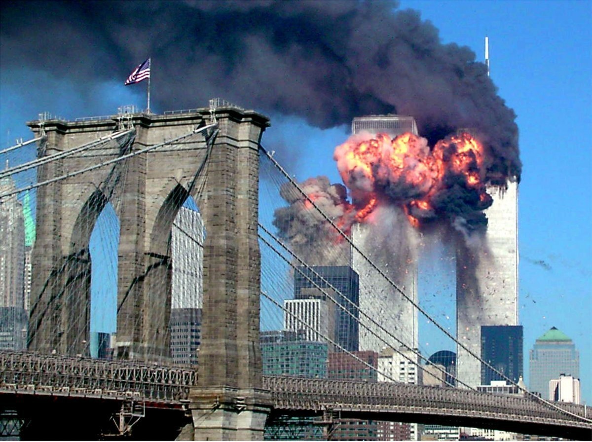 The tragic events of September 11, 2001 were captured on live TV.

Our hearts grow weak at the thought of 9/11 when the Twin Towers of the World Trade Center in lower Manhattan were completely destroyed by a terrorist attack. It wasn't clear what was happening at first, but when cameras caught a second plane hitting the South Tower, viewers began to understand the gravity of the tragic event. It's one of those events that people can recall where they were and exactly what they were doing when it happened.
