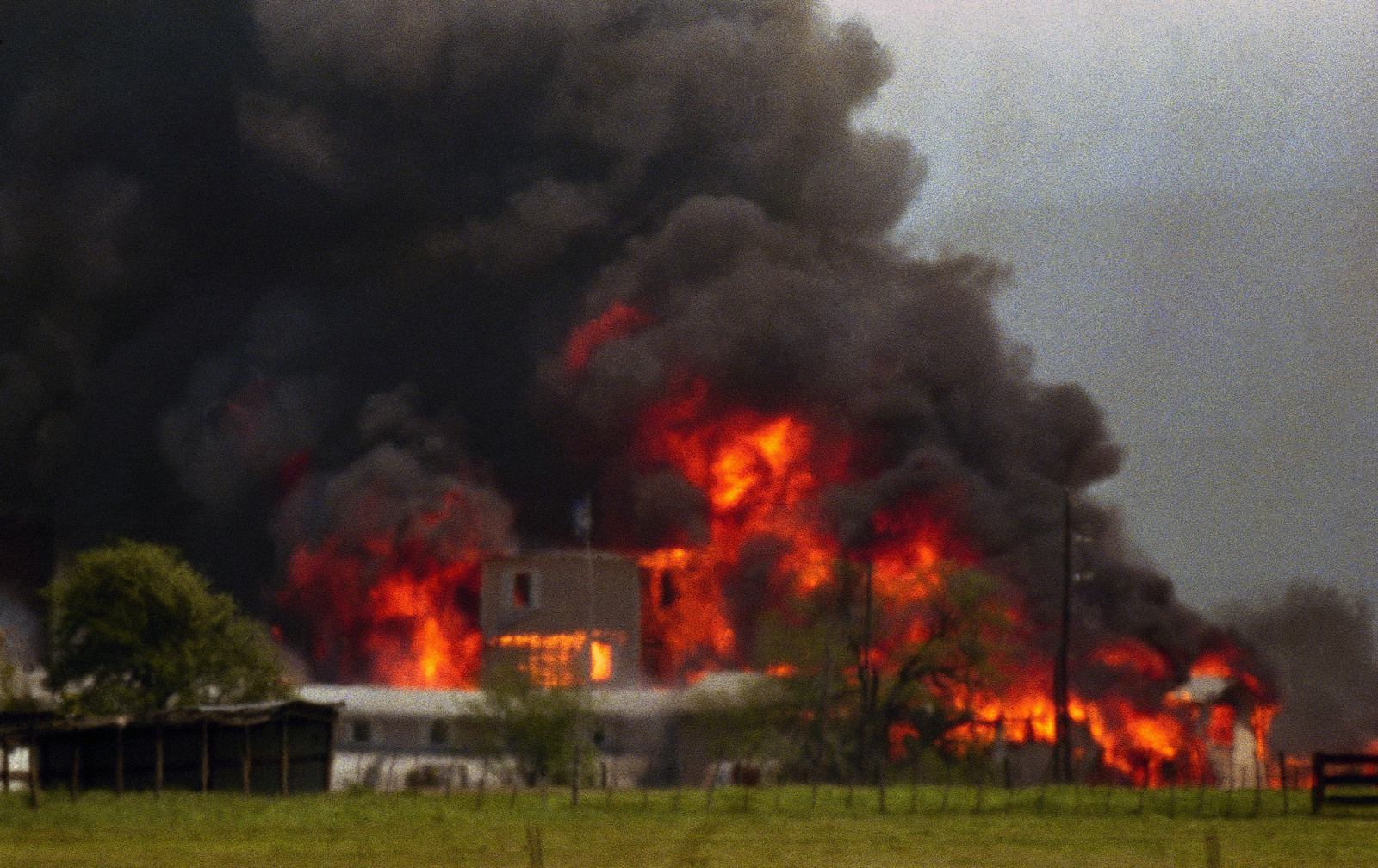 The Waco siege, which ended in flames, was recorded in 1993.

In 1993, the ATF raised the Branch Davidian compound with the purpose of serving arrest and search warrants. The branch was under investigation for illegal possession of firearms and explosives.

The raid escalated into a gun battle, which resulted in the deaths of six Davidians and four government agents. That's when the FBI took over and were challenged by a standoff, one that lasted 51 days.

A controversial fire broke out killing a total of 76 people, including Branch Davidian leader David Koresh.