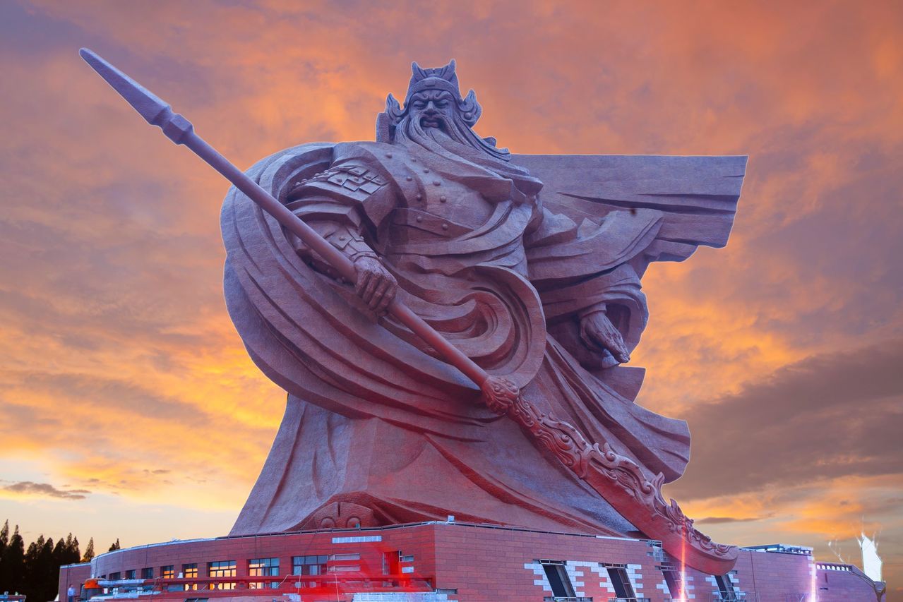 China unveils colossal 1,320-ton sculpture of Chinese God of war “Guan Yu” in Jingzhou city