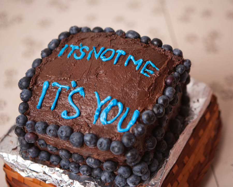 breaking up cake - Its Notma Its You