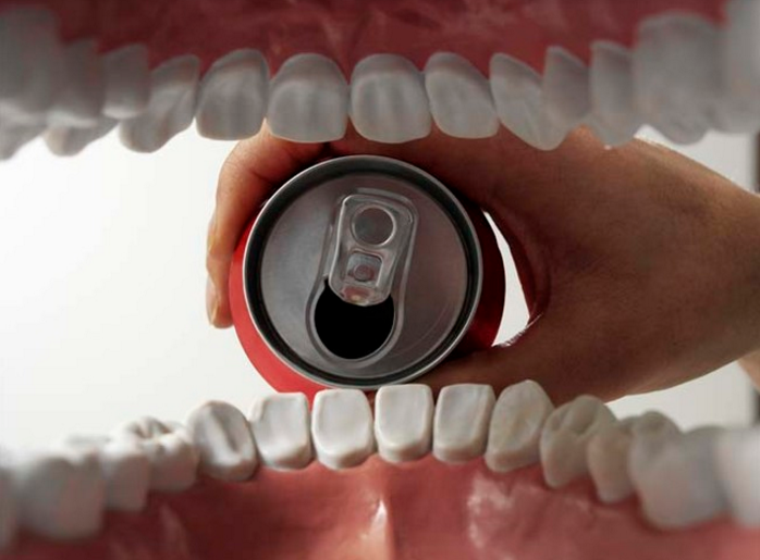 For an interesting kids science experiment, soak a baby tooth in Coke. After two weeks, pull it out and see just how much has dissolved from the sugar.