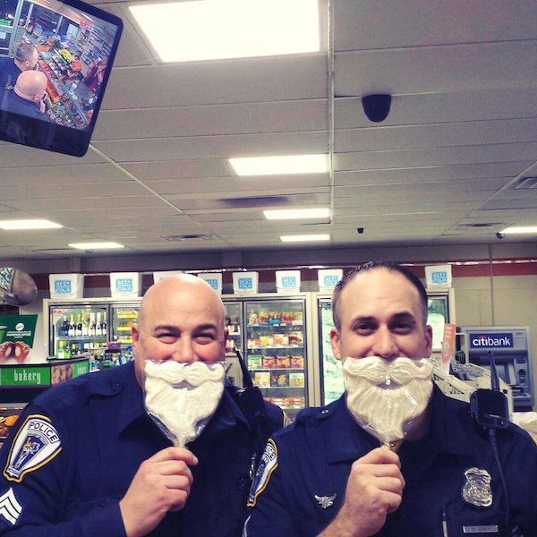 cops having a good time - M citibank bakery