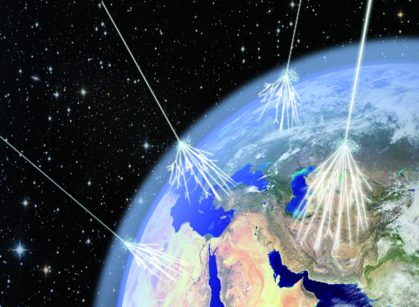 We don’t see cosmic rays on Earth because they’re absorbed by the atmosphere, but they’re quite popular in space. During the Apollo 11 mission astronauts reported seeing “light flashes” in their eyes, even when their eyes were closed. This also happened on Apollo 12 and 13, and experiments were finally conducted on Apollo 14, 15, 16 and 17 to figure out what they were. Without the atmosphere in space, astronauts got to see something no other eyes had ever witnessed.