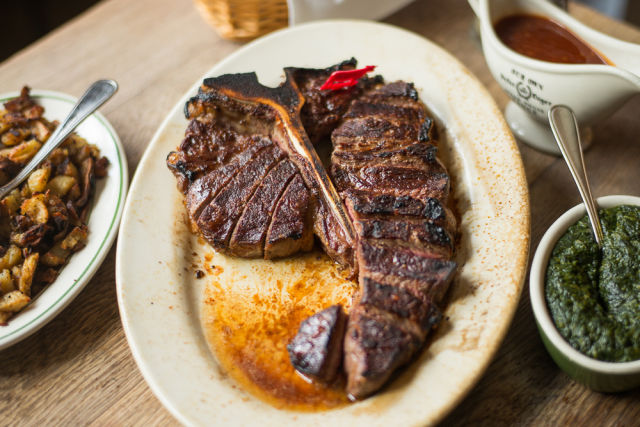 The Porterhouse Steak at Peter Luger Steakhouse in New York City