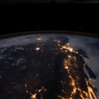 Time lapse footage of Earth as seen from the ISS (including a lightning storm)