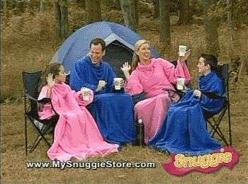 snuggie raise the roof gif -
