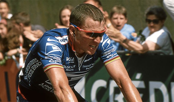 Lance Armstrong. It’s hard to go from so high to so low in such a short period of time. Don’t do drugs, kids.