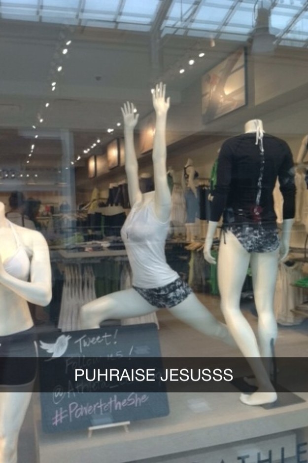 praise jesus mannequin