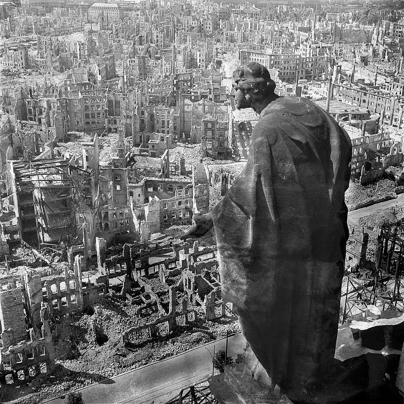 The ruins of Dresden, 1945