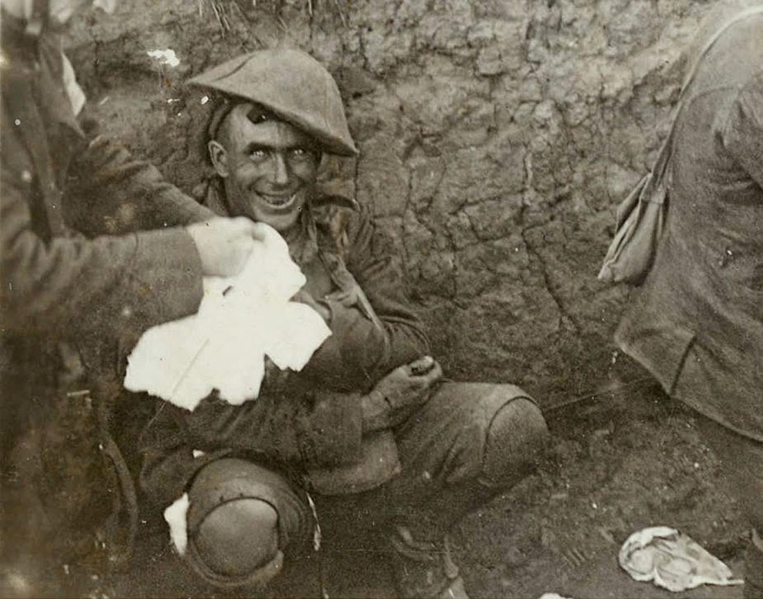Shell shocked soldier, 1916