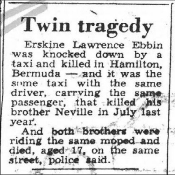 These two brothers coincidentally passed away in the same taxi car at the same age just one year a part from each other. Talk about eerie.