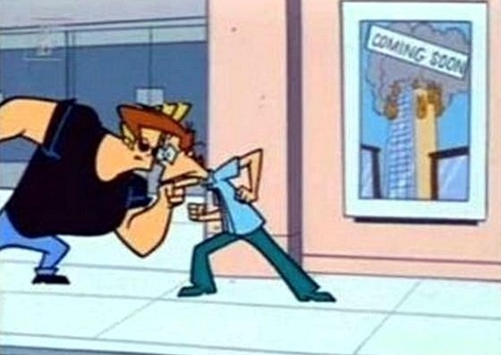 Five months before 9/11 happened, the Johnny Bravo cartoon show aired a scene of a New York building on fire. Was this coincidental foreshadowing?