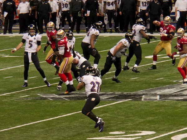 Super Bowl XLVII was all but a blowout, with the Baltimore Ravens leading the San Francisco 49ers 28-6, until a power outage stopped play for 34 minutes in the 2nd half. Terrell Suggs has been adamant in saying the NFL, and Roger Goodell, were behind the blackout in order to get a more competitive game.