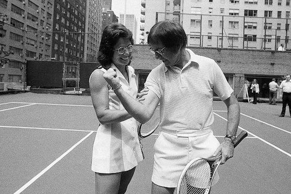 In 1973, former #1 men’s tennis player Billy Riggs challenged Billie Jean King to a Battle of the Sexes. Riggs ended up losing the match many thought he would win easily, aiding the conspiracy that he threw it to settle his gambling debts.