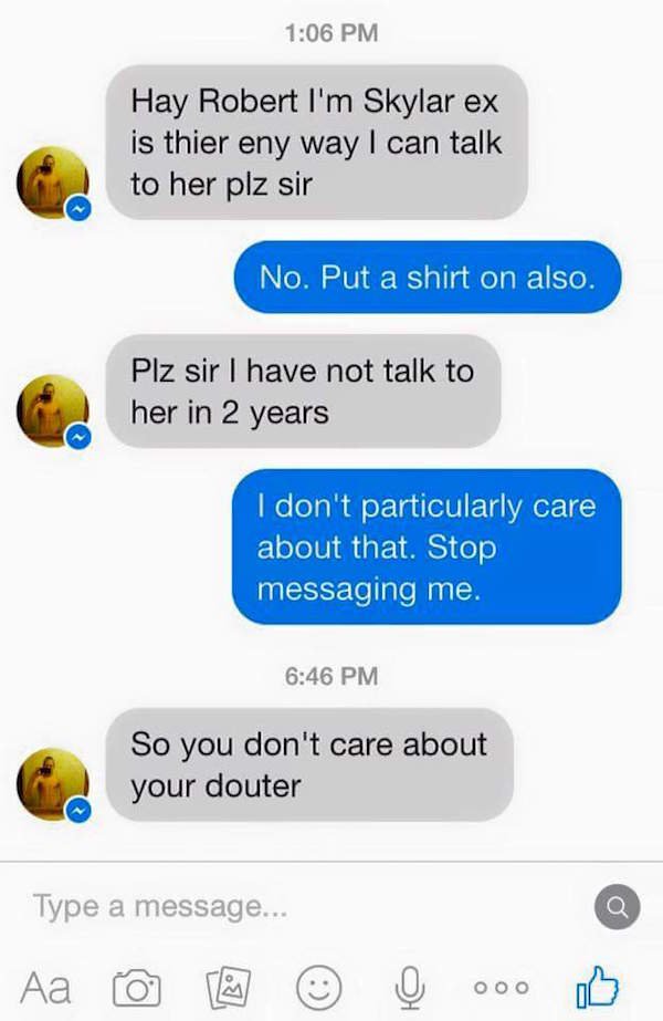 Dad shuts down world’s thirstiest idiot asking for his daughter’s number