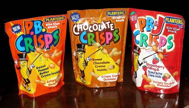 Popular in the 1990’s, P.B. Crisps were bite-size snacks with a cookie coating on the outside and creamy, peanut butter filling. The organizer of a petition to bring the candy back calls their discontinuation one of “the most hardest blows in candy loss ever.”
