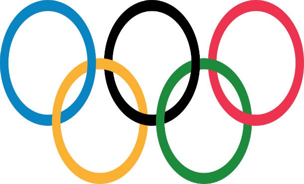 The five Olympic rings represent the five major regions of the world: Africa, the Americas, Asia, Europe, and Oceania, and every national flag in the world includes one of the five colors, which are (from left to right) blue, yellow, black, green, and red.