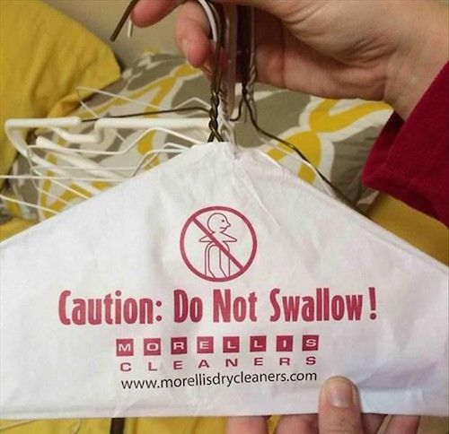 Extremely Unnecessary Warning Labels