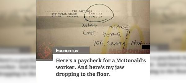 click bait writing - Ytd Tattoo Ytd Total Gross O Vesti . What I Made Last Year P Yea, Crazy Hunt Economics Here's a paycheck for a McDonald's worker. And here's my jaw dropping to the floor.