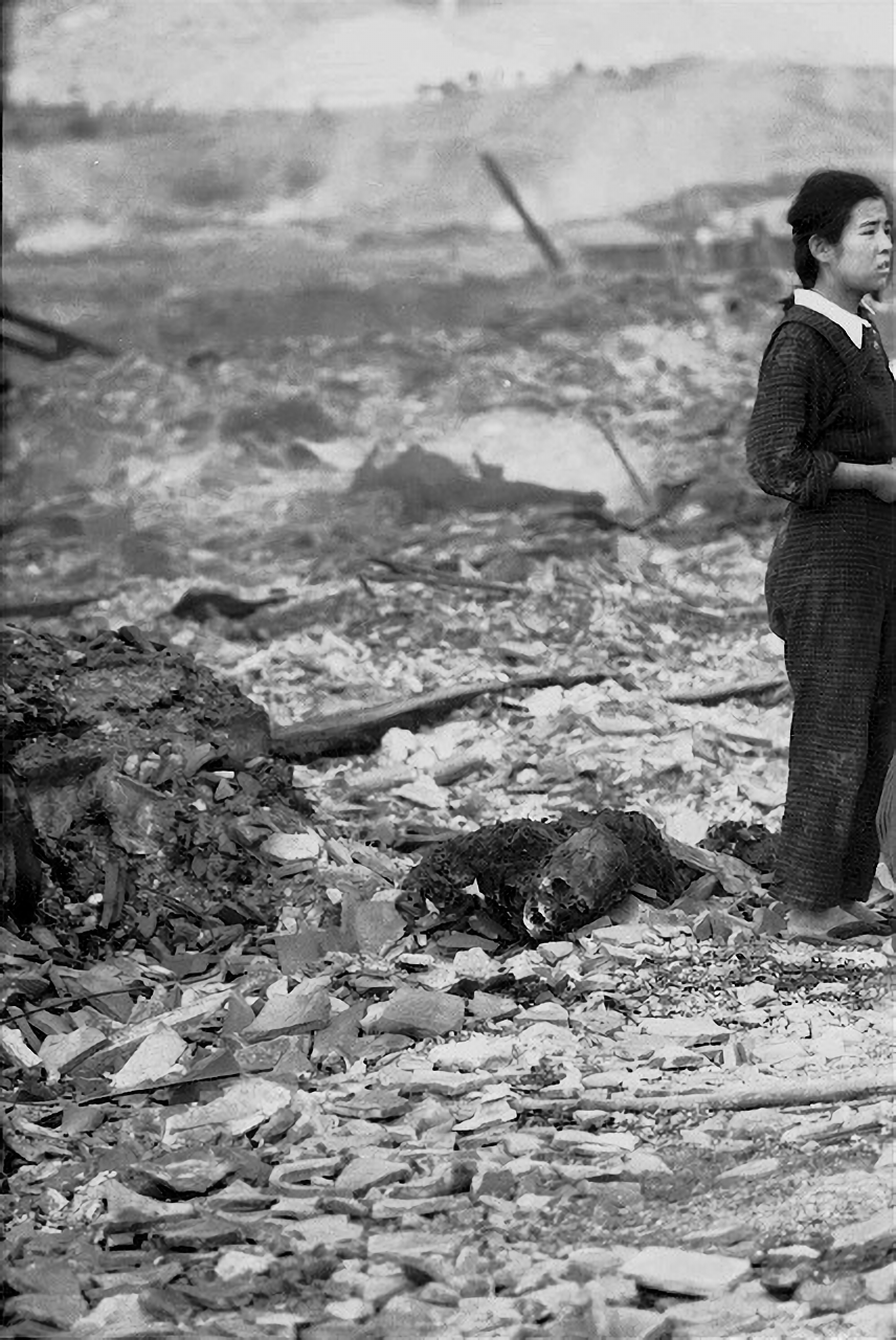 “This was where our house was, the body may be that of my mother.” Chieko Ryu – Nagasaki, Japan 1945