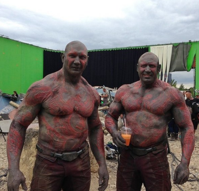 Dave Bautista as Drax from Guardians of the Galaxy