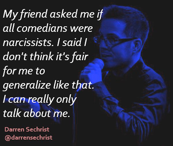 Comedians exercising their funny bones
