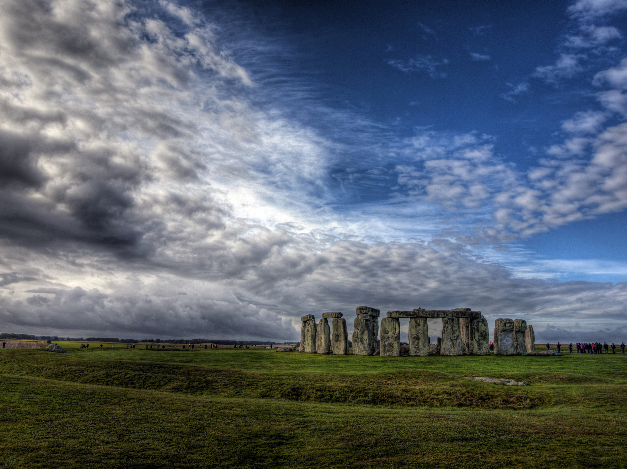 Stonehenge in Wiltshire, England, was built 300 years before the pyramids.