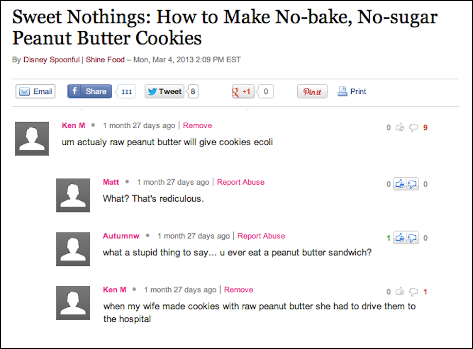 ken m quotes - Sweet Nothings How to Make Nobake, Nosugar Peanut Butter Cookies By Disney Spoonful Shine Food Mon, Est Email 11 y Tweet 8 g 1 0 Pinit Print 09 Ken M. 1 month 27 days ago Remove um actualy raw peanut butter will give cookies ecoli Matt. 1 m