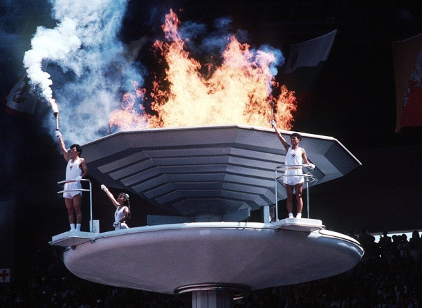 At the 1988 Summer Olympics in Seoul, live doves were released during the opening ceremony as a symbol of world peace, but many of them were burned alive by the lighting of the Olympic cauldron. As a result of protests following the incident, the last time live doves were released at the opening ceremony was in 1992 in Barcelona, hours before the flame was lit.