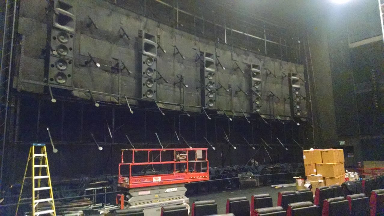 What the space behind a movie theater screen looks like