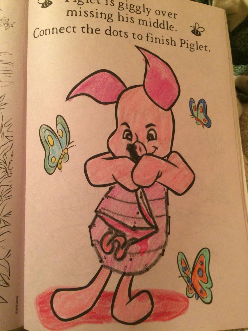 collegehumor children's books - Ill is giggly over missing his middle. B ct the dots to finish Piglet. Mawazo