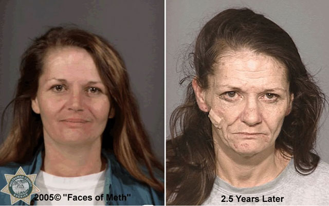 the faces of meth