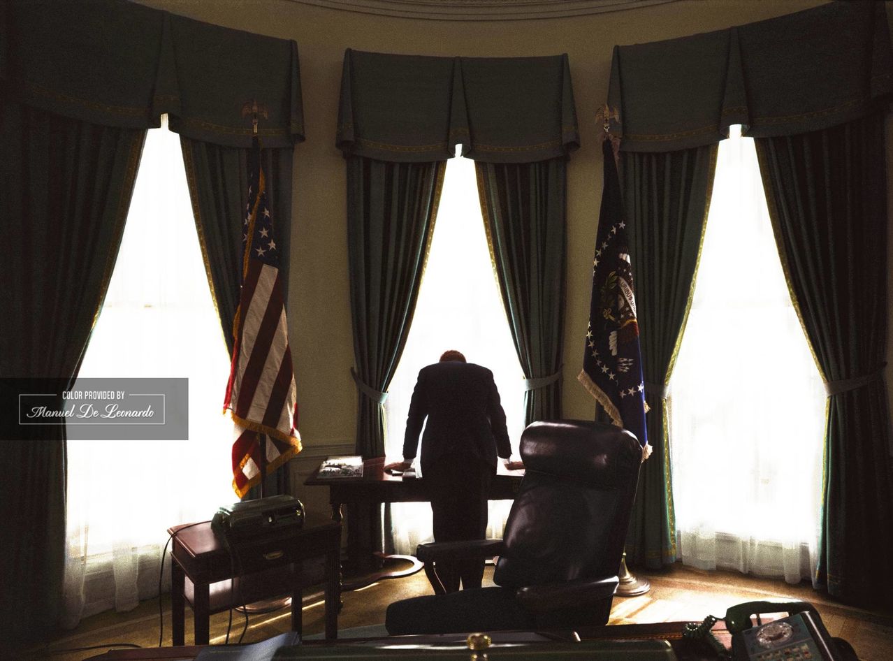 President John F. Kennedy in the Oval Office, shown in one of The Times’s most famous photographs, on Feb. 10, 1961