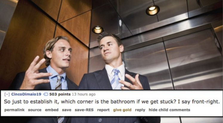 Hilariously WTF Things to Say to a Stranger on an Elevator