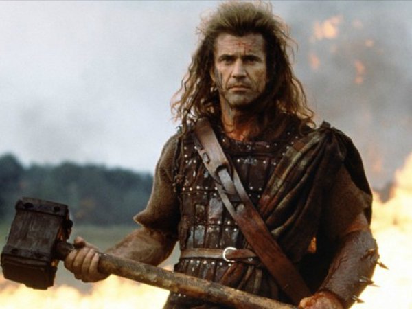 Braveheart.
This so-called biopic has a lot wrong with it, but there are two standout mistakes as far as history goes. Firstly, the wearing of kilts or belted plaids by Wallace’s men. Scots didn’t wear anything like that during Wallace’s lifetime, and did not actually do so for another 300 years after he died! Even more bothersome is Wallace’s supposed seduction and impregnation of Isabella of France and the implication that Edward III was their love child. This is ridiculous for a number of good reasons. First of all, Isabella of France was not at the Battle of Falkirk, which is where they hook up in the film, but way more importantly than anything is that she was only three years old! at the time. On top of that, Edward III was also not born until seven years later which means Wallace would have had to of had some sort of time machine.