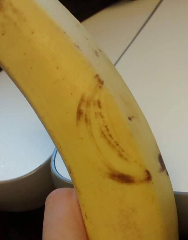 This banana with a banana tattoo