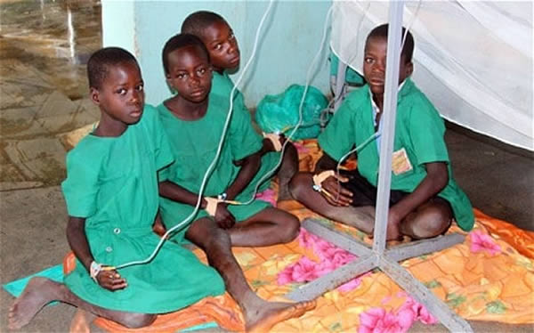 In 2011, a lightning strike at a primary school in western Uganda killed 18 students and injured 50. Lightning hit Runyanya primary school in Kiryandongo district, about 225 km (135 miles) northwest of Kampala. 
Local media reported that a further 21 pupils were burned after lightning struck at second school in the Zombo district, around 380 km north of Kampala.