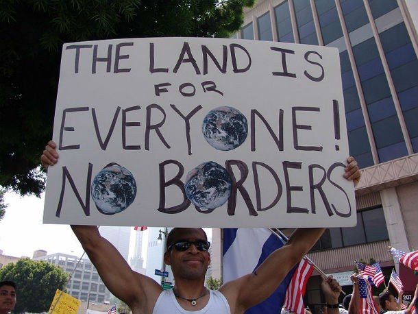 open borders protests - For The Land Is Everyone! N Borders