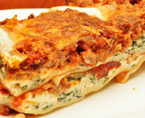 If you think about it, lasagna is just spaghetti flavored cake.