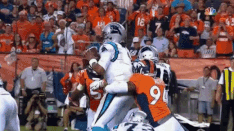 Hits to Cam Newton’s head during the NFL season opener last night