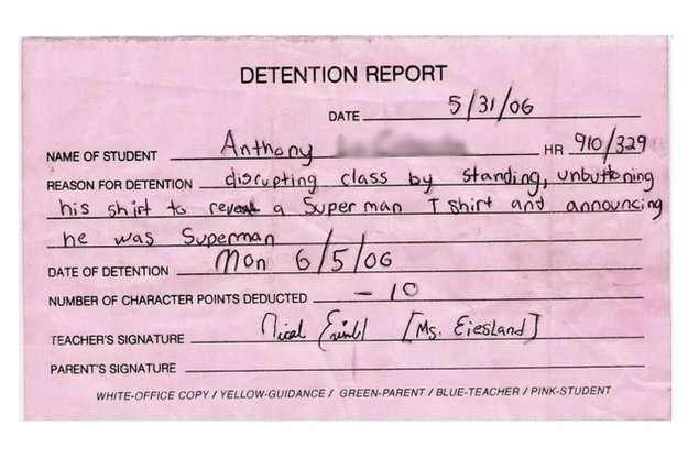 Students get put in detention for the strangest things