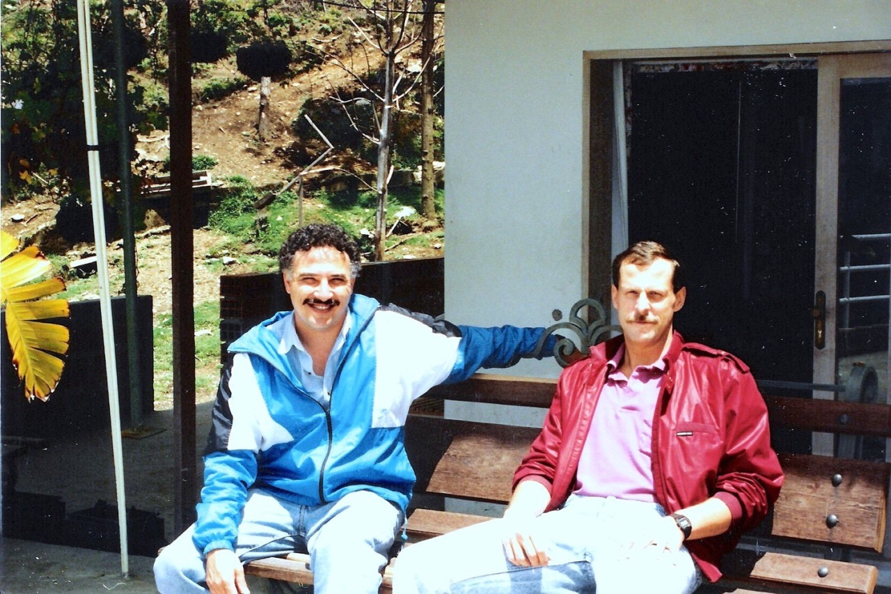 DEA agents Javier Pena and Steve Murphy, featured in Narcos, in Colombia in the the 90s