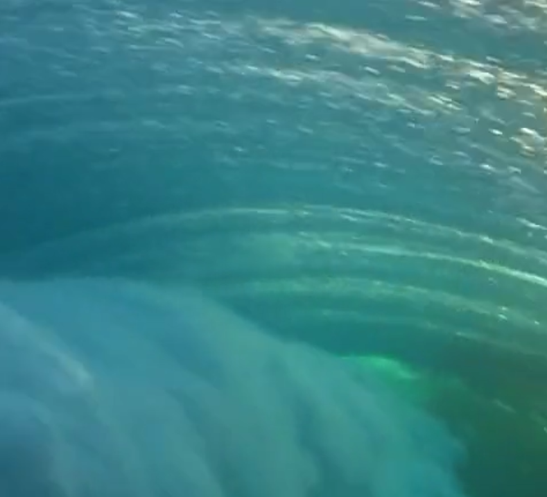 What a wave looks like under water