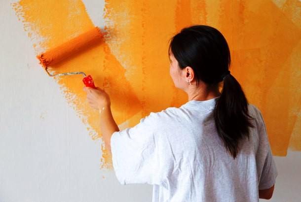 Add some vanilla extract to your paint before you begin painting your home. This will not affect the paint color; however, it will mask paint fumes, and your entire home will smell like vanilla.