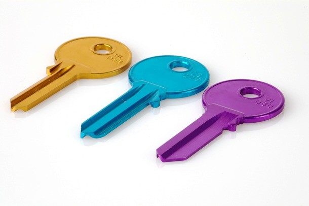 Paint your keys with nail polish to easily distinguish the sets.