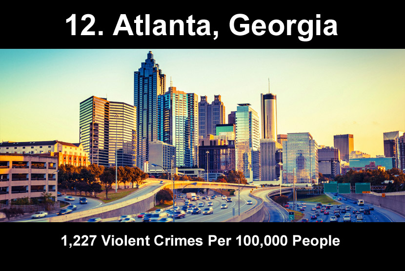 bobby dodd stadium - 12. Atlanta, Georgia Tuttituut wit Wimmittituti Re 1,227 Violent Crimes Per 100,000 people