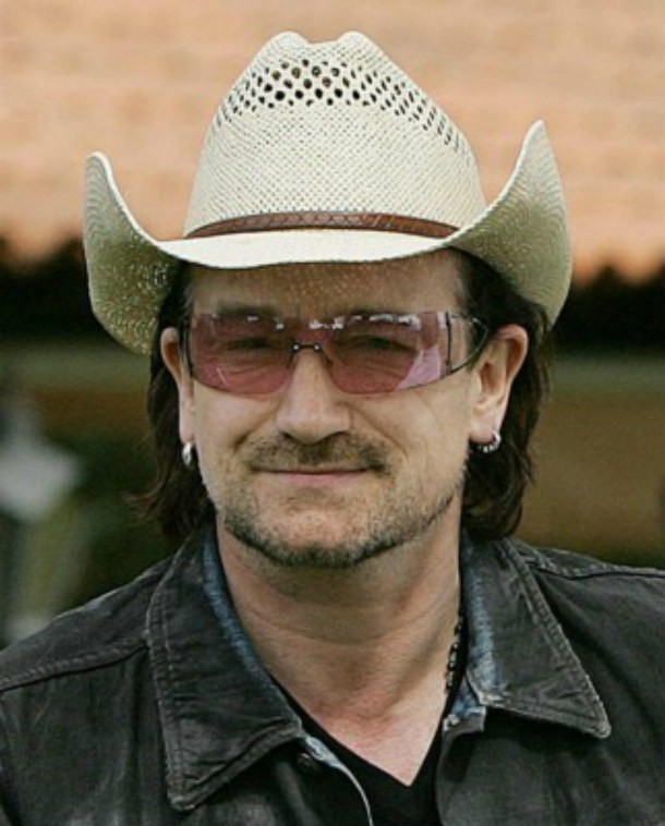Bono – A Plane Ticket (for his hat) for $1,700