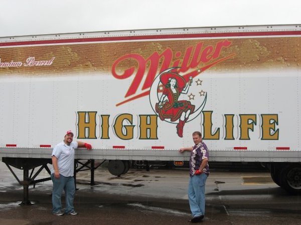 Ten years later, down in Orlando, something similar happened. An independent contractor, who’d purchased his truck rig 3 weeks prior, stopped at a truck stop for a drink. In the meantime, his truck full of $32,000 worth of Miller High Life was stolen. Weeks later the truck was found in Miami, with the majority of 44,000 pounds of beer still there.