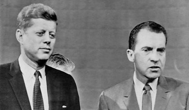 The first televised debate was in 1960 between John F Kennedy and Richard M Nixon. John Kennedy would go on to win the election and become the 35th President of the United States.